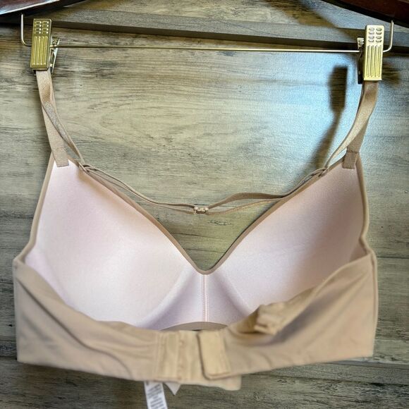 Victoria's Secret Tan Nude Versatile Strap Full Coverage Seamless Bra 32DD - Picture 8 of 8